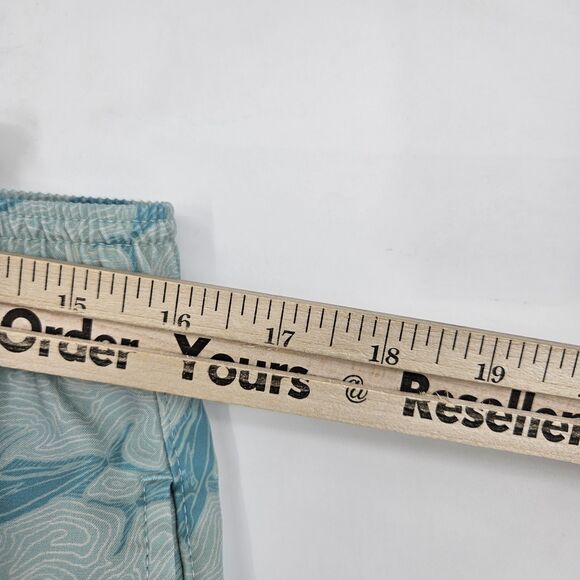 Huk Shorts Mens Large Swimming Trunks‎ Lined Fishing Summer Green All Over Print - Picture 7 of 14